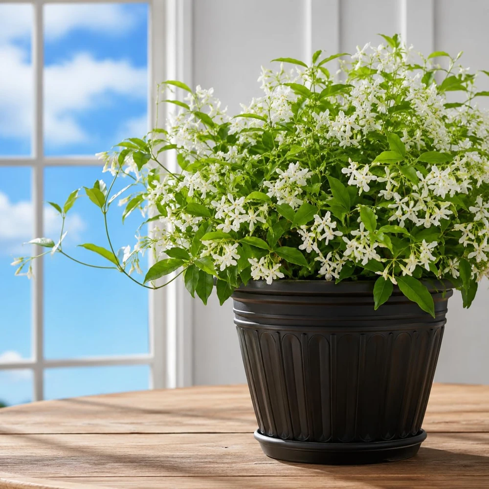 Confederate Star Jasmine Live Plant – Fragrant White Flowering Vine – 4-6 Inch Tall - Image 1