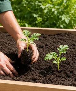 Crimson Sweet Watermelon Live Plants - 2 Heirloom Seedlings, 4 Inch Pot, 3-5