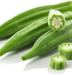 Emerald Okra Seeds - 100 Spineless Seeds - Tender & Productive - Image 1