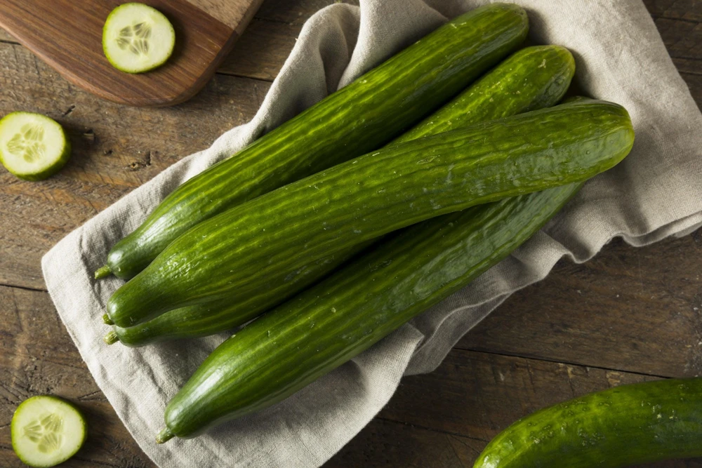English Cucumber Seeds - 30 Count - Burpless, Sweet, Greenhouse Ready - Image 1