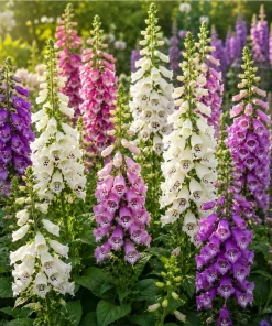 Foxglove Live Plant - Hardy Perennial Summer Flowers, 2-4 Inch Tall, 3 Inch Pot - Image 3