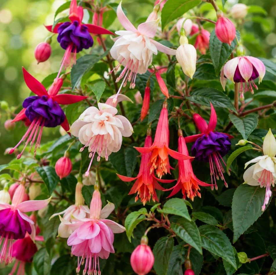 Fuchsia Live Plant – Random Color Flower – 4-6 inch Tall, 5 Inch Pot – Indoor/Outdoor - Image 3