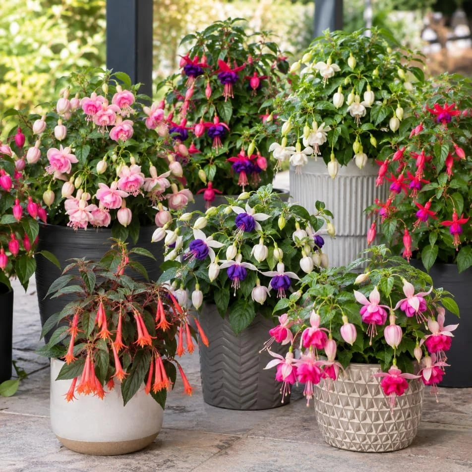 Fuchsia Live Plant – Random Color Flower – 4-6 inch Tall, 5 Inch Pot – Indoor/Outdoor - Image 5