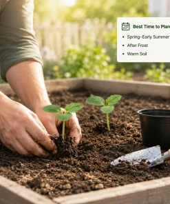Green Zucchini Live Plant Set - 2 Summer Squash Seedlings, 4-6 Inch, 4 Inch Pots - Image 5
