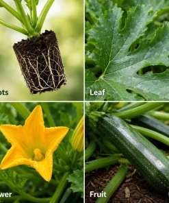 Green Zucchini Live Plants - 2 Pack Summer Squash Seedlings, 4-6 Inch in 4 Inch Pots for Outdoor Garden - Image 8