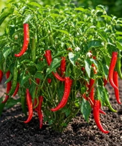 Hot Pepper Plants Live - 2-Pot Mix, 3-6 Inch Tall Starter Plants for Outdoor Garden - Image 5