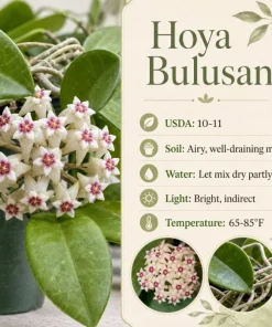 Hoya Bulusan Live Plant - Tropical Wax Plant - 4 Inch Pot - Indoor Climbing Vine - Image 7