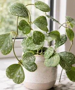 Hoya Kerrii Splash Live Plant – Heart Leaf Wax Plant – 4 Inch Pot – Indoor - Image 3