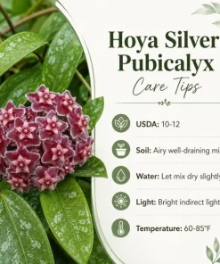 Hoya Silver Pubicalyx Live Plant - 4 Inch Pot, Silver Splash Wax Plant, Trailing Indoor Houseplant - Image 6