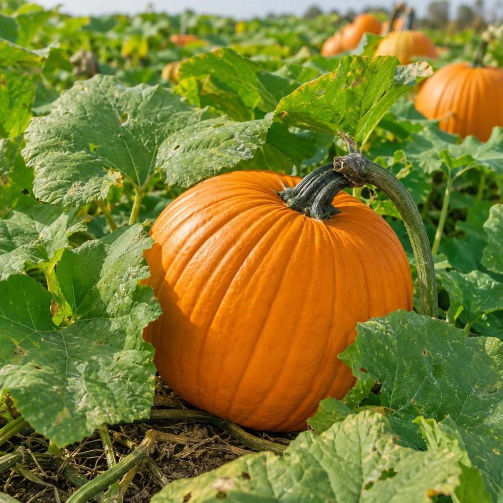 Jack-o'-Lantern Pumpkin Live Plant for Planting - 2-4 Inch Tall Winter Squash Vegetable - Image 5