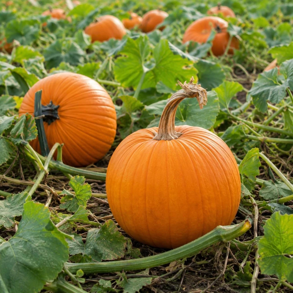Jack-o'-Lantern Pumpkin Live Plant for Planting - 2-4 Inch Tall Winter Squash Vegetable - Image 7