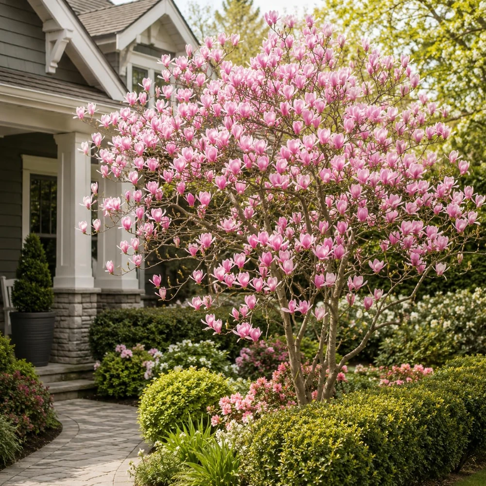 Jane Magnolia Live Plant - Pink Fragrant Bush, 5-10 Inch Tall, 2.5 Inch Pot - Image 7