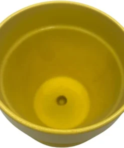 Lemon Ceramic Pot with Saucer & Felt Feet - 4