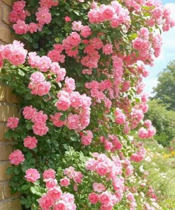 Light Pink Climbing Rose Live Plant – 3 Inch Pot – Fragrant Flowering Vine - Image 5