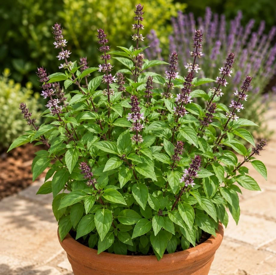 Live Basil Herb Plants, 2-Pack, 4 Inch Nursery Pots, 3-5 Inches Tall, Fragrant Leaves - Image 2