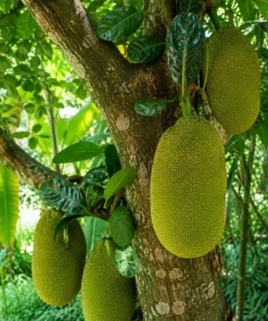 Live Jackfruit Tree Plant - 3-6 Inches Tall, 4 Inch Pot - Tropical Fruit Tree for Full Sun - Image 2