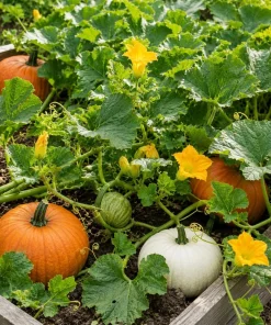 Live Pumpkin Plant for Planting - 1 Plant, 2-4 Inch Tall - Outdoor Vegetable - Image 7