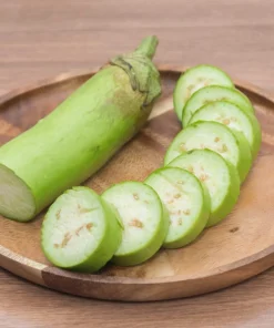 Louisiana Long Green Eggplant Seeds - 25 Solanum Melongena Fruit Vegetable Seeds - Image 3