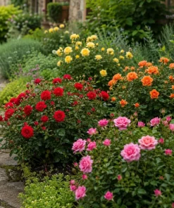 Mini Rose Live Plant - Random Color, 4-6 Inches Tall in 4 Inch Pot for Indoor/Outdoor - Image 3