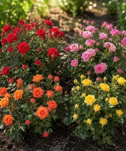 Miniature Rose Live Plant, 4 Inch Pot, Random Color, 4-6 Inch Tall, Outdoor - Image 2
