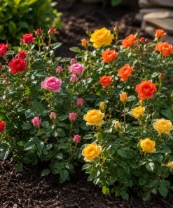 Miniature Rose Live Plant, 4 Inch Pot, Random Color, 4-6 Inch Tall, Outdoor - Image 3