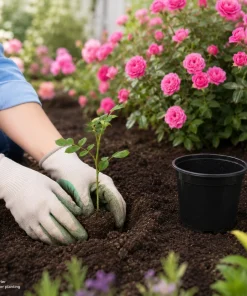 Miniature Rose Live Plant, Pink Mini Rose Bush, 4-6 Inches Tall in 4 Inch Pot, Outdoor - Image 6