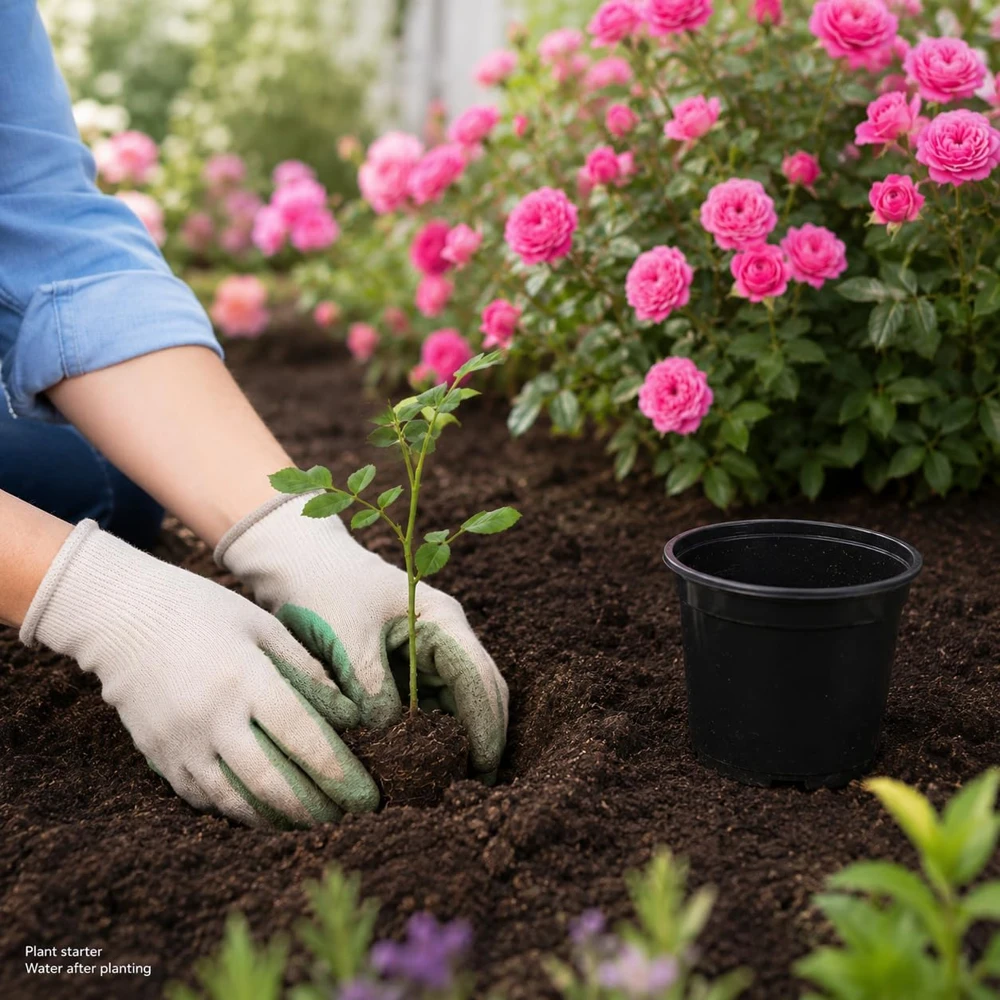 Miniature Rose Live Plant, Pink Mini Rose Bush, 4-6 Inches Tall in 4 Inch Pot, Outdoor - Image 6