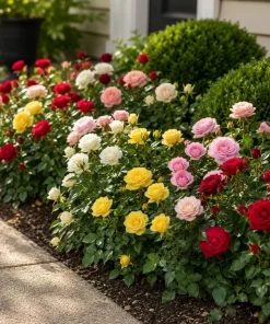 Miniature Rose Live Plants - Set of 2, Assorted Colors, 4-6 Inches Tall, 4 Inch Pot, Outdoor - Image 4