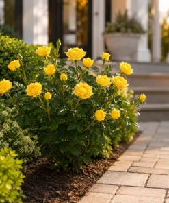 Miniature Yellow Rose Live Plant - 4 Inch Pot, 4-6 Inches Tall, Outdoor Flowering Shrub - Image 7