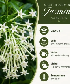 Night Blooming Jasmine Live Plant - 4-6 Inch Tall Cestrum Nocturnum, 3 Inch Pot - Image 4