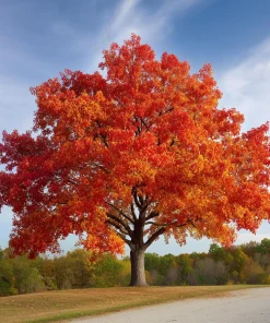 Northern Red Oak Tree Live Plant – 24-36 Inches Tall – Fast Growing Shade Tree - Image 1