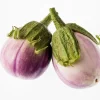 Organic Italian Eggplant Rosa Bianca Seeds - 50 Count - White & Purple Heirloom Vegetable - Image 1