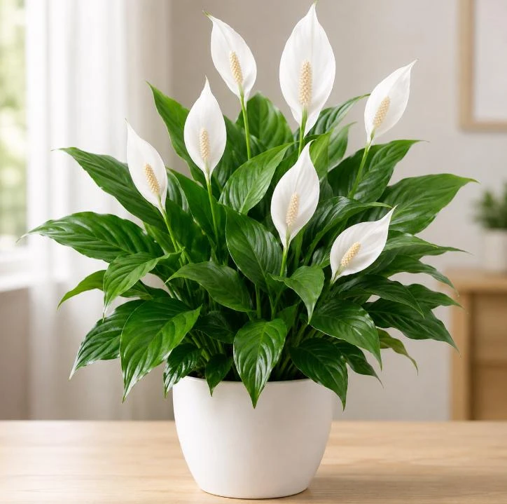 Peace Lily Live Plant – Spathiphyllum Indoor Houseplant – 4-inch Pot – White Flower - Image 1