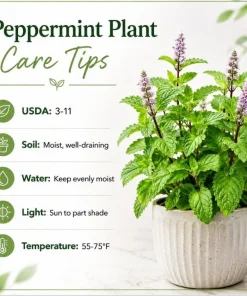 Peppermint Live Plant – Mentha Piperita Herb – Aromatic Mint Plant – 4-6 Inch Tall - Image 7