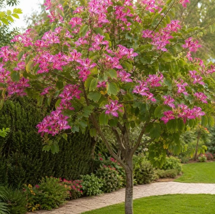 Pink Hong Kong Orchid Live Plant - Tropical Flowering Tree - 4-6 Inch Tall - Image 7