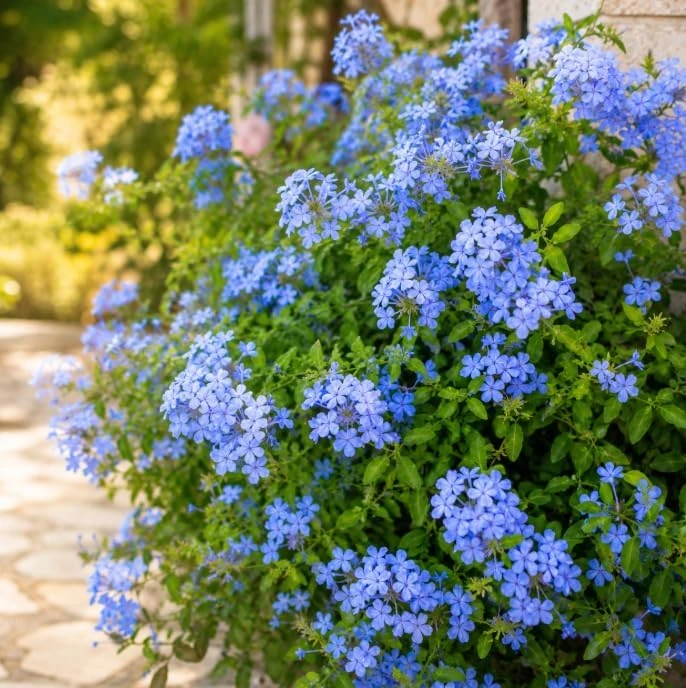Plumbago Live Plants 2-Pack, 3-5 Inch Tall Blue Flower Shrub for Outdoor Garden - Image 5