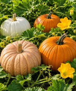 Pumpkin Plants Live - Set of 2 Seedlings for Garden - 2-4 Inch Tall - Image 5