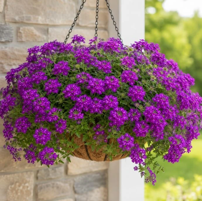 Purple Verbena Live Plant 4-6 Inch Tall – Flowering Garden Plant – Indoor/Outdoor - Image 3