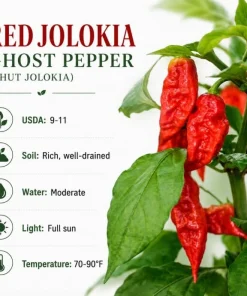 Red Bhut Jolokia Ghost Pepper Live Plants - 2 Pack, 3-5 Inch Tall Chili - Image 6