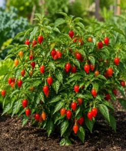 Red Biquinho Pepper Live Plant - 2 Chili Seedlings, 3-6 Inch Tall, for Garden & Container - Image 3