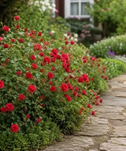 Red Mini Rose Live Plant - 4-6 Inches Tall in 4 Inch Pot, Outdoor Flowering Bush - Image 6