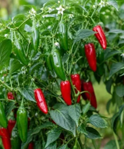 Serrano Pepper Live Plant, 2-Pack, 4-6 Inch Tall Seedlings for Home Garden - Image 4