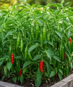 Serrano Pepper Live Plant, 2-Pack, 4-6 Inch Tall Seedlings for Home Garden - Image 6