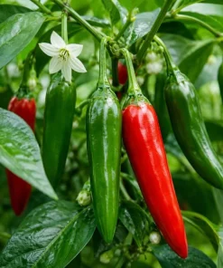 Serrano Pepper Plants Live - 2 Seedlings, 4-6 Inch Tall, Green Chili for Garden - Image 5