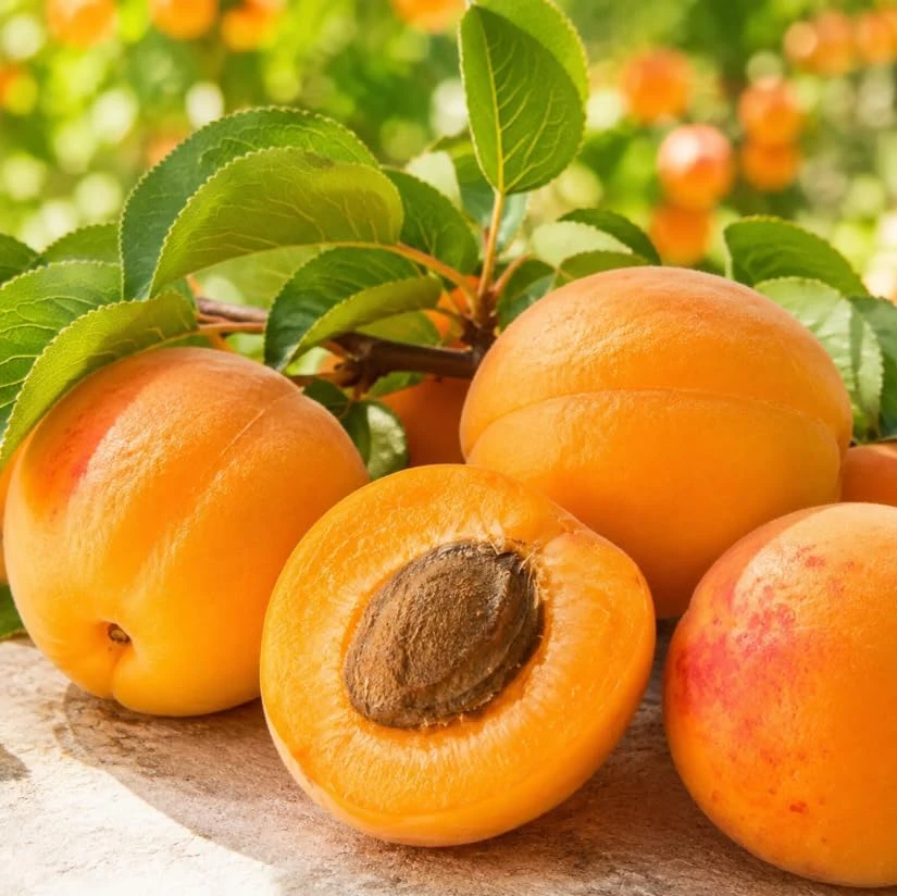 Set of 2 Apricot Trees Live Plant, 1-2 Ft Tall Bare Root Gold-Red Fruit Trees for Outdoor Gardens - Image 4