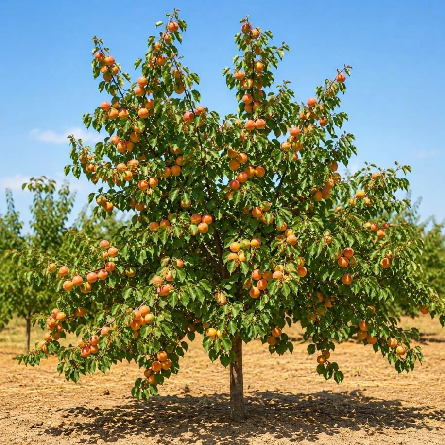 Set of 2 Apricot Trees Live Plant, 1-2 Ft Tall Bare Root Gold-Red Fruit Trees for Outdoor Gardens - Image 7