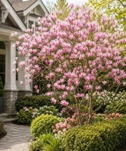 Set of 2 Jane Magnolia Live Plants, Pink Fragrant Bush Flowers, 5-10 Inch Tall, 2.5 Inch Pot - Image 5