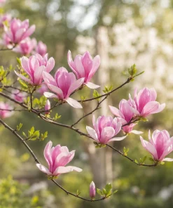 Set of 2 Jane Magnolia Live Plants, Pink Fragrant Bush Flowers, 5-10 Inch Tall, 2.5 Inch Pot - Image 7
