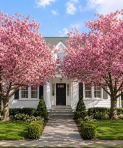 Set of 2 Kwanzan Cherry Live Plants, 2.5 Inch Pot, Cherry Blossom Tree, Outdoor - Image 6