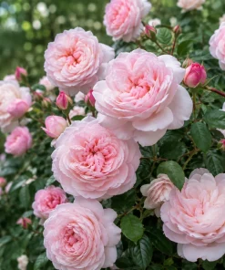 Set of 2 Light Pink Climbing Rose Plants – Fragrant Perennial Bush, 2-4 Inch Tall, Outdoor - Image 3